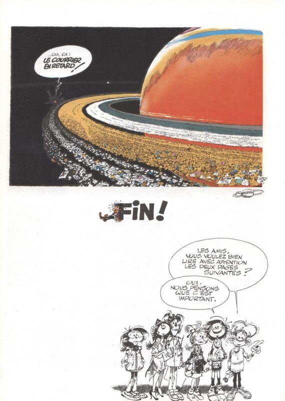 Franquin Gaston Lagaffe La saga des gaffes Tirage de tête Dupuis N