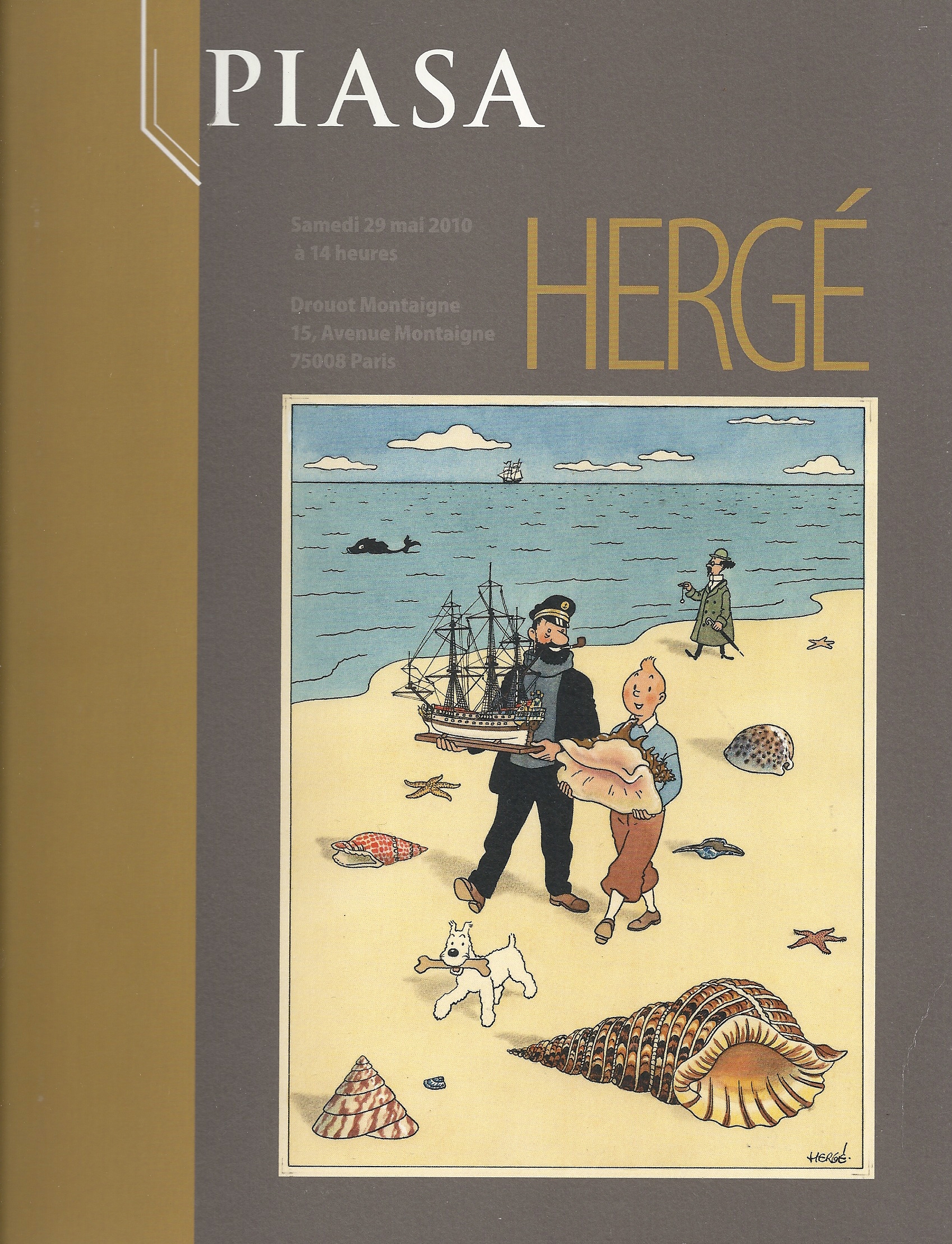 Tintin Hergé catalogue de vente piasa du 29 mai 2010 drouot Paris