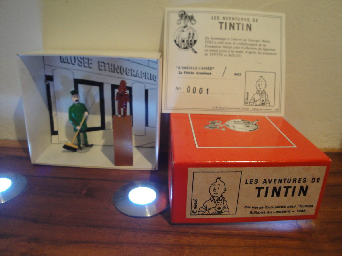 Hergé - Pixi - Sculptures, l oreille cassée- Coffret & certificat