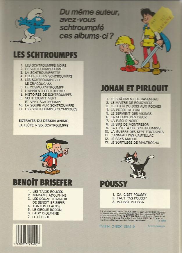 Peyo Poussy Amazonie BD