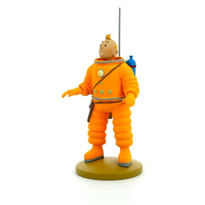 Hergé Tintin  cosmonaute 12 cm “On a marché sur la Lune”
