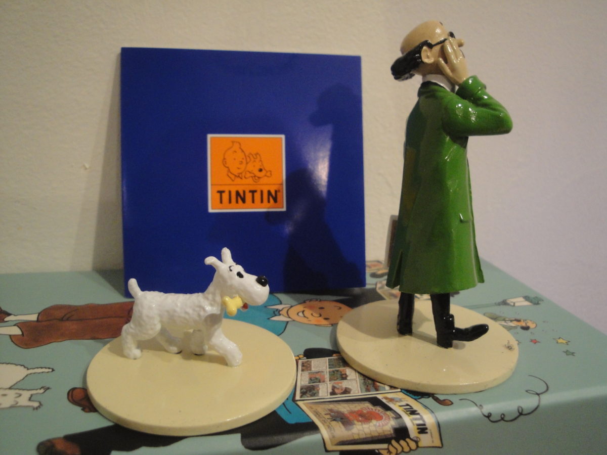 LOT DE QUATRES Figurines Hergé - Haddock, Tournesol Et Les Dupont