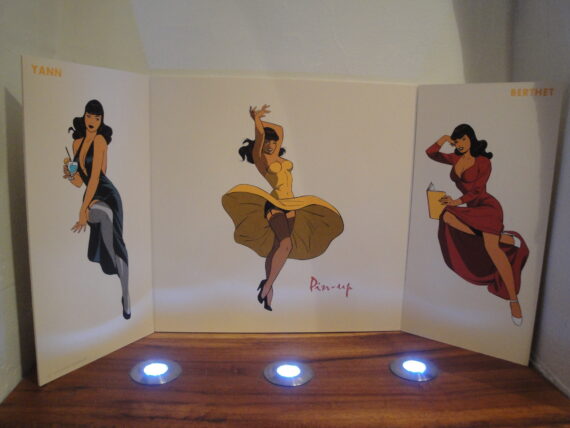 Phillipe Berthet - Pin Up triptyque sérigraphie