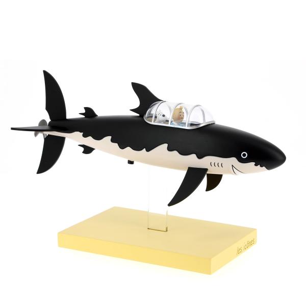 Hergé  – Tintin et Milou dans le sous-marin / requin du Professeur Tournesol “Les Icônes”