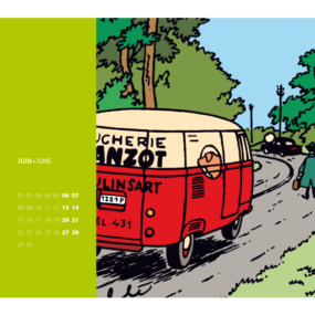 Hergé - Agenda de bureau Tintin 2024 - Papeterie civile - ie BD  Librairie BD à Paris