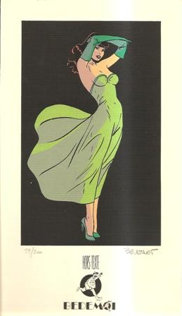 Berthet -Montre Collector, Pin up - 500 exempl.-Certificat signé