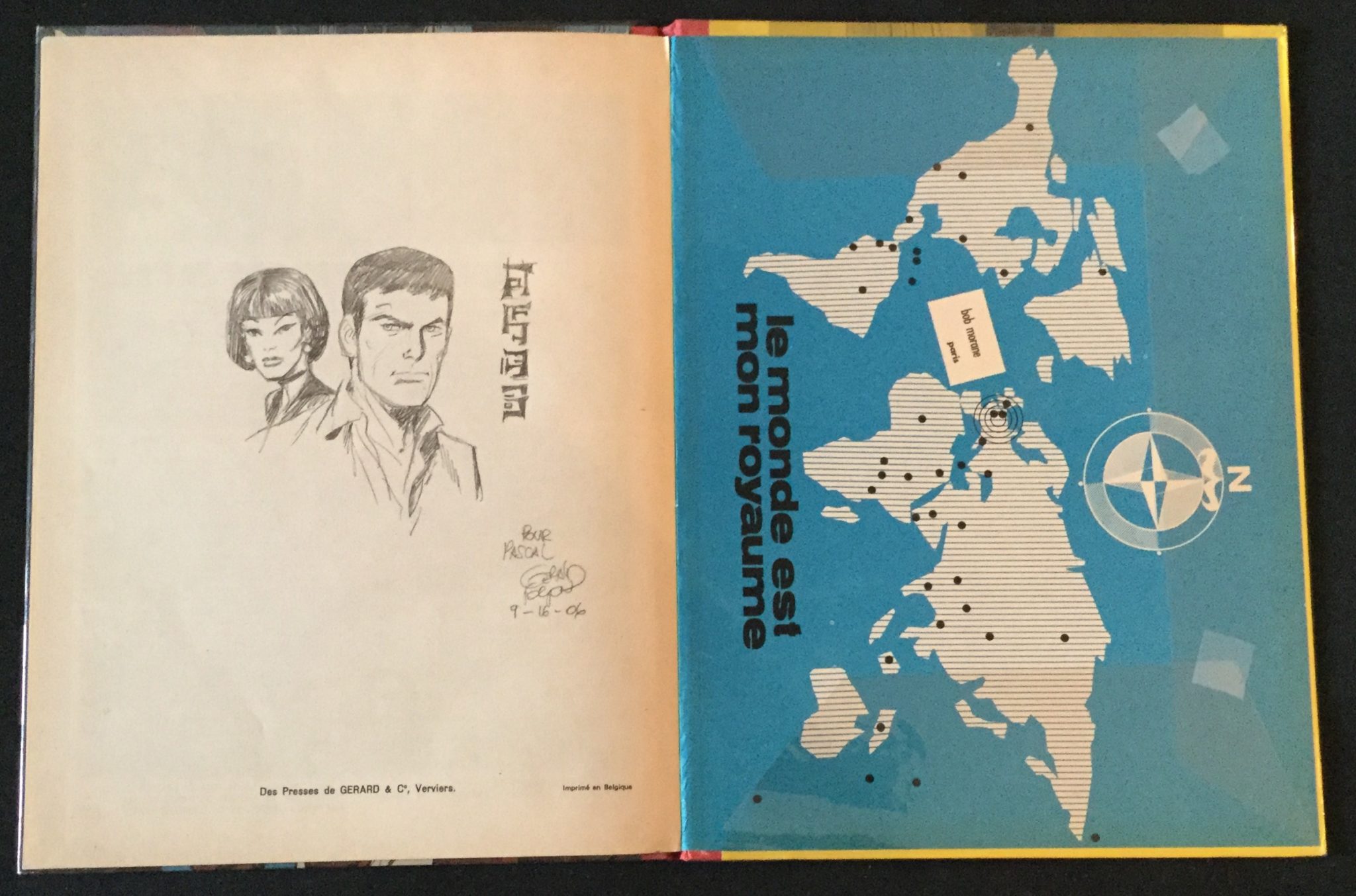 Forton & Vernes - Bob Morane et le mystère de la Zone Z dédicacé (1964