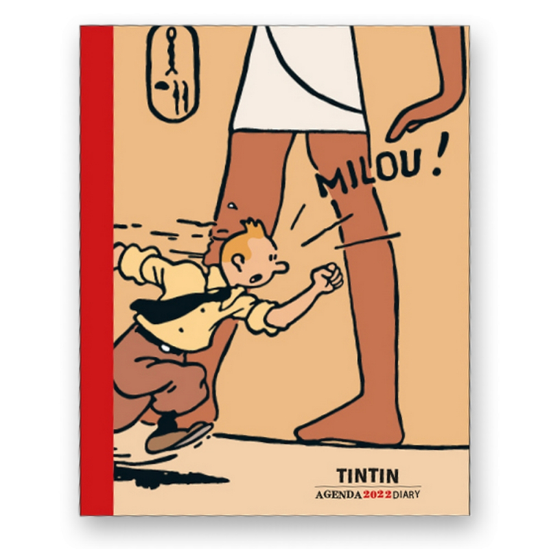 Calendrier Tintin 2022 Hergé   Agenda de Bureau 2022 Noir et blanc et couleurs 