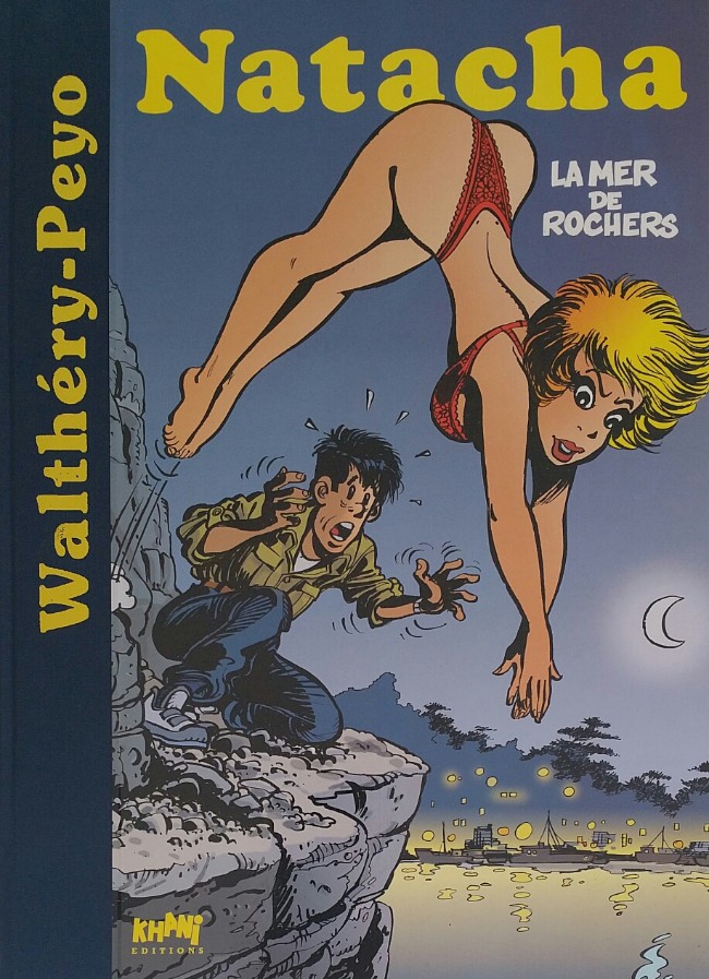 Walthéry & Peyo – Natacha N° 19 “La mer des rochers” – Tirage de tête + Dessin original (2003)