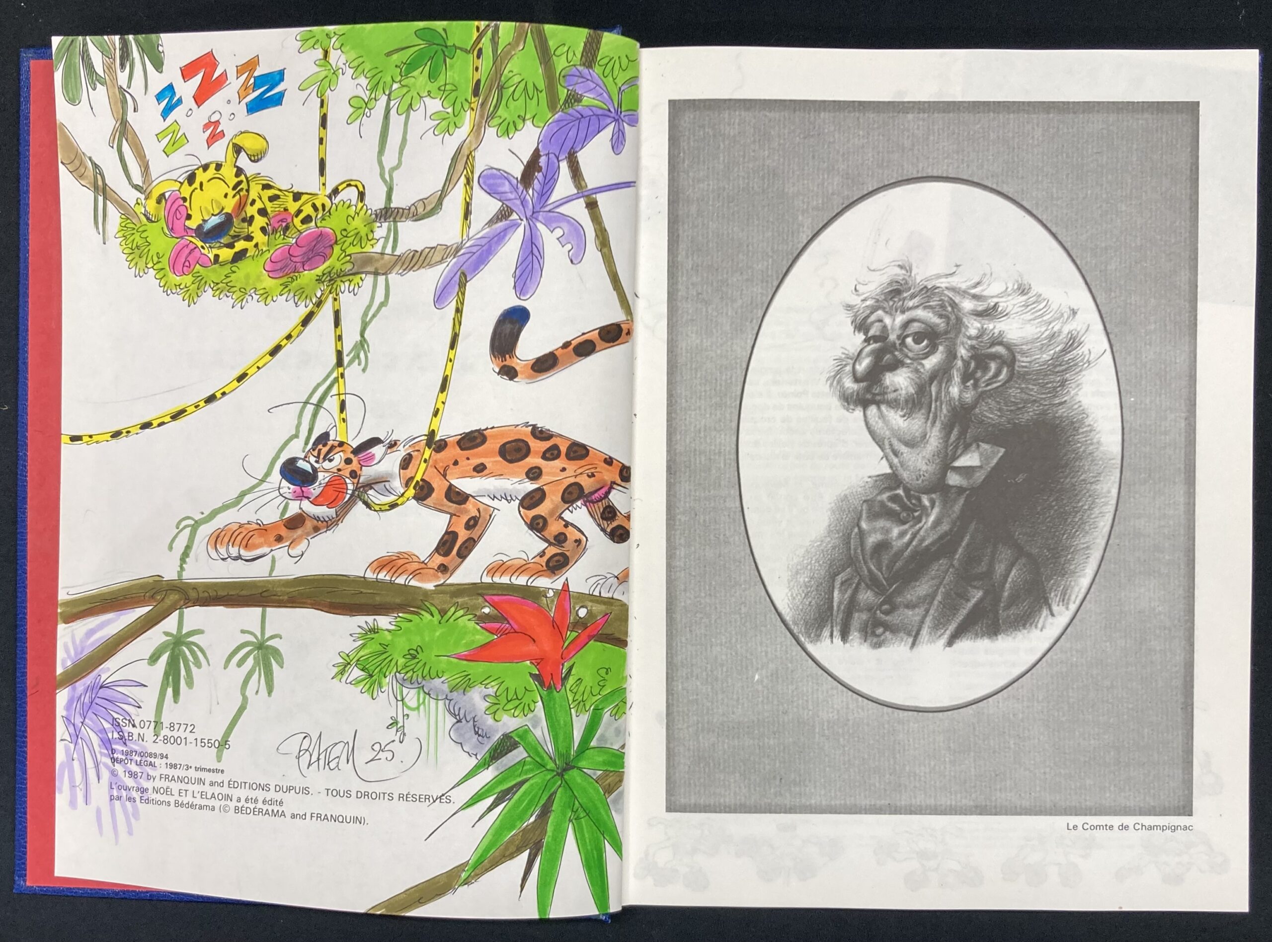 Franquin – Dédicace : Spirou Fantasio et le Marsupilami – intégrale Rombaldi N° 8 - Amazonie BD