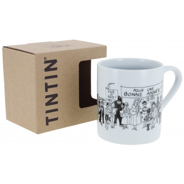 Hergé – Mug Tintin – Carte de voeux 1972