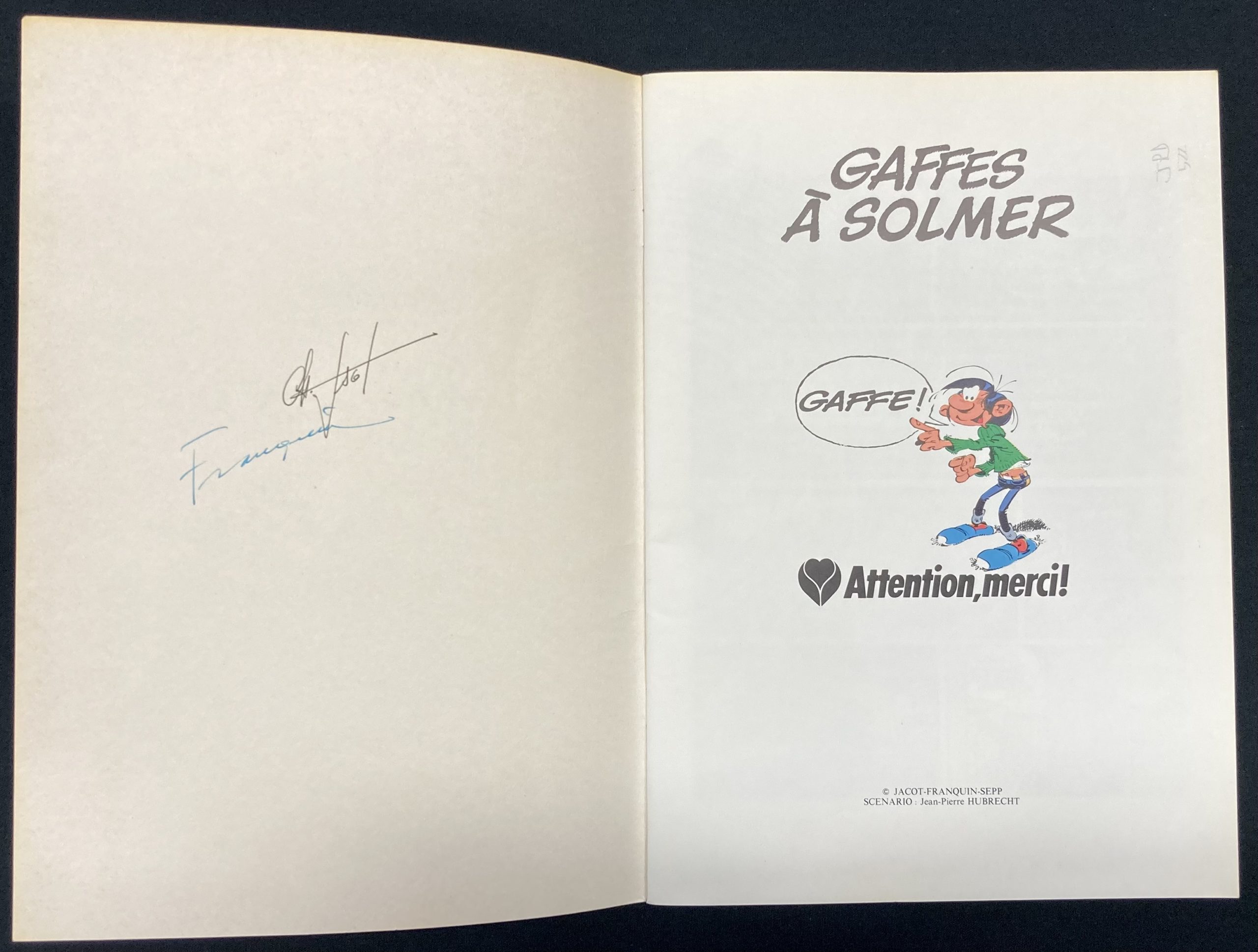 Franquin - Gaston Lagaffe - Publicitaire Gaffes à Solmer - Amazonie BD