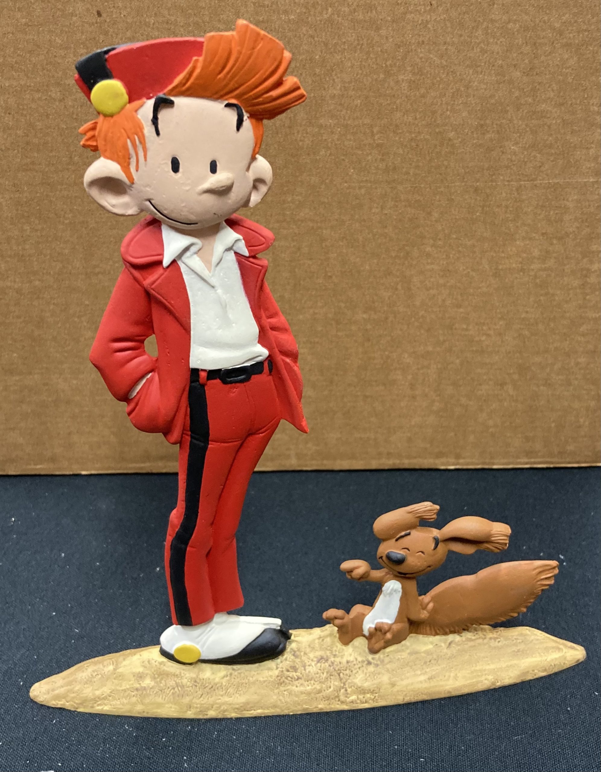 Figurine Souple Vintage SPIROU Et FANTASIO DUPUIS TYCO 23 Cm - Année 1994