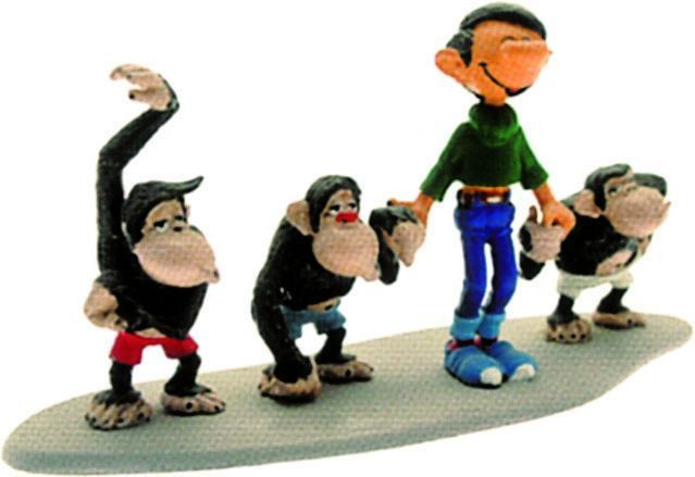 Pixi – Franquin – Gaston avec ses trois chimpanzés (2003)