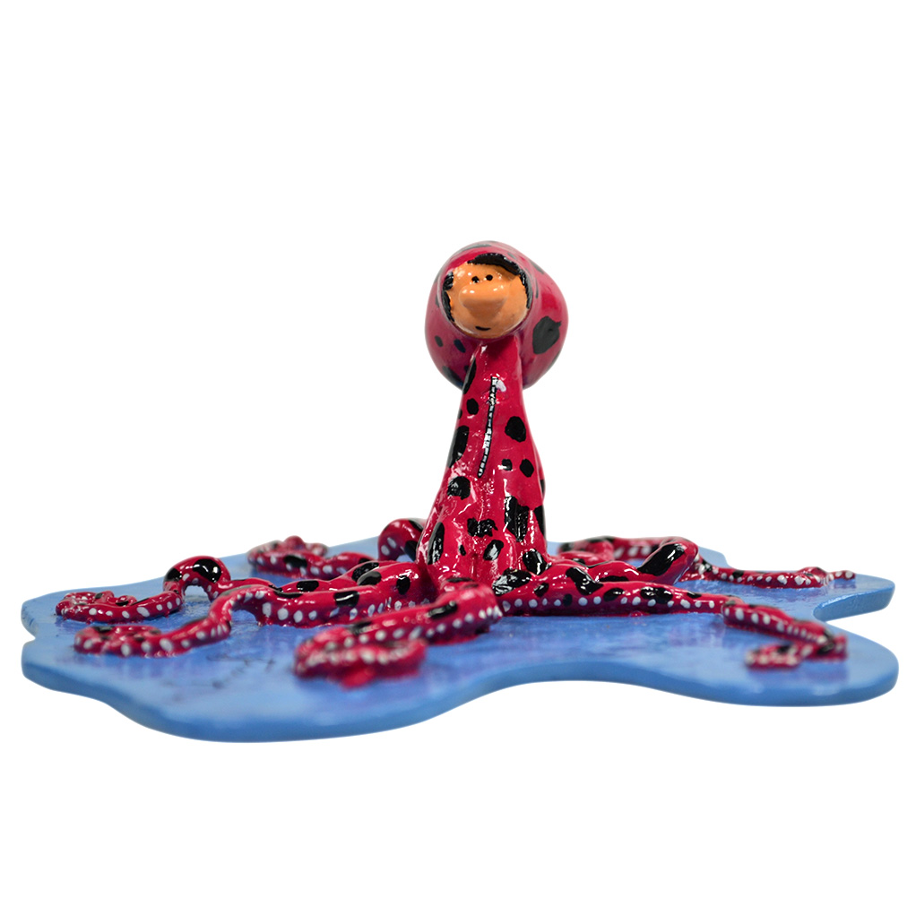 GASTON LAGAFFE: LE BAL A GASTON, LE HANNETON - figurine métal 8.5 cm