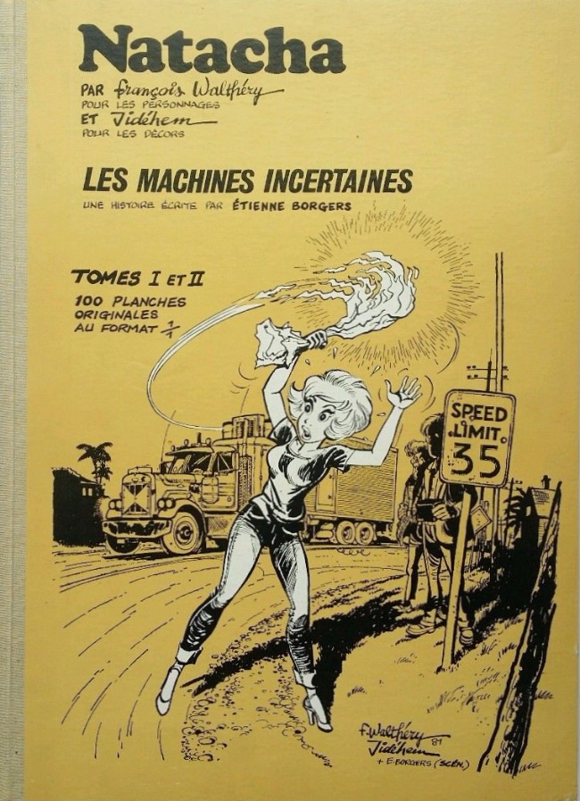 Walthéry – Natacha Les machines incertaines – Tirage de tête (1983)