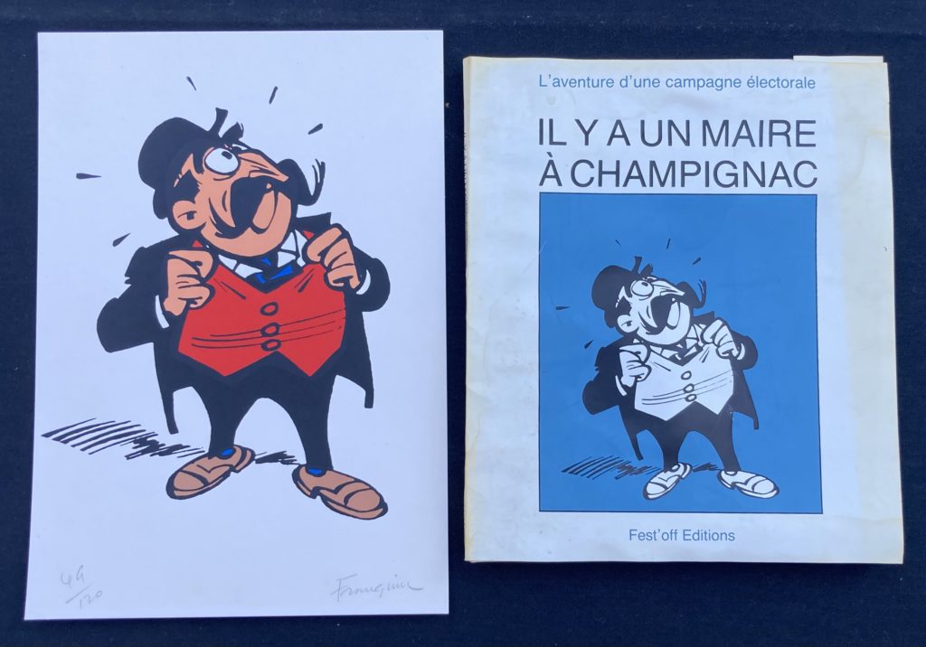 Sérigraphie SPIROU Schwartz Yann Le Maitre des Hosties Noires RARE