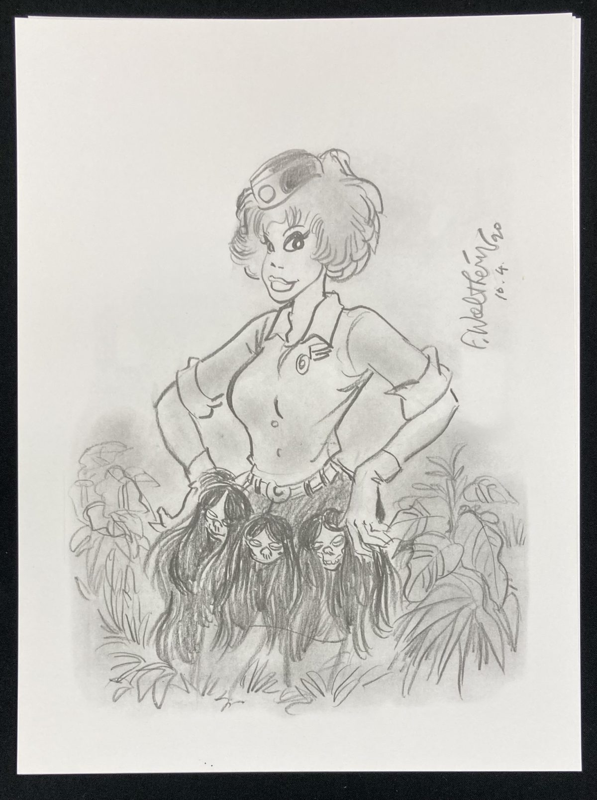 Sérigraphie Natacha ; Walthéry ; Signée & Numérotée 150 exemplaires ; 30x40