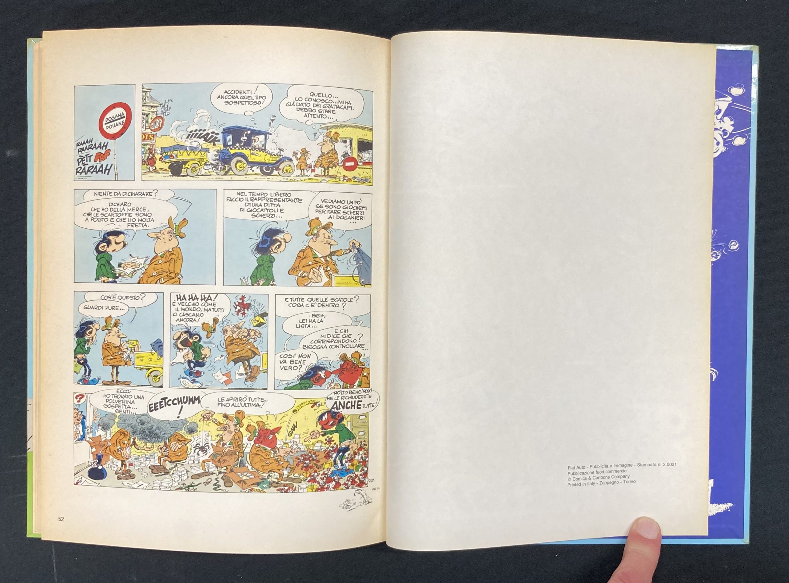Franquin – La fantastica Fiat 509 di Gaston Lagaffe – Publicité - Amazonie BD