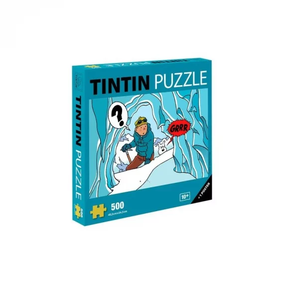 Hergé - Puzzle "Tintin grotte au Tibet" 500 pièces + poster (2022)