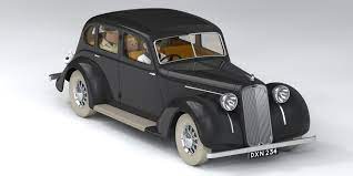 Moulinsart / Hachette - Tintin - Album : ''L'Ile Noire' version 1943 : La Humber Pullman de Wronzoff - 1:24 - (MINT / sealed