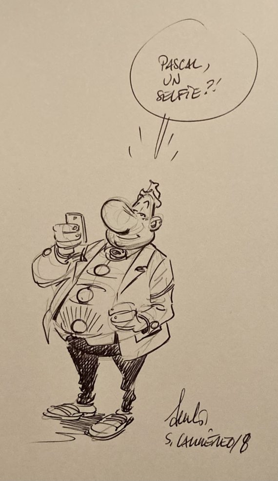 Greg, Carrère & Fabcard - Achille Talon est un homme moderne - dédicacé (2014)