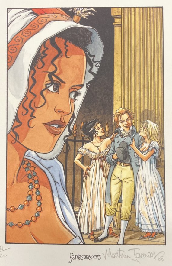 Jamar & Dufaux - Double masque N° 2 "La fourmi" + ex libris (2005)