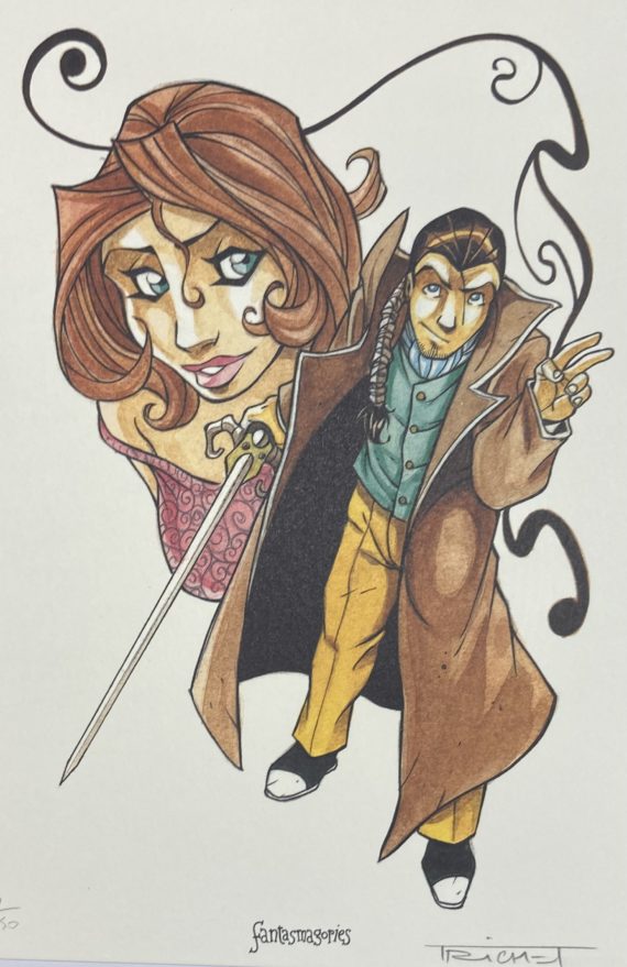 Gaudin  & Trichet - Les arcanes de midi-minuit N° 2 "L'affaire de la ligne II" - ex libris (2003)