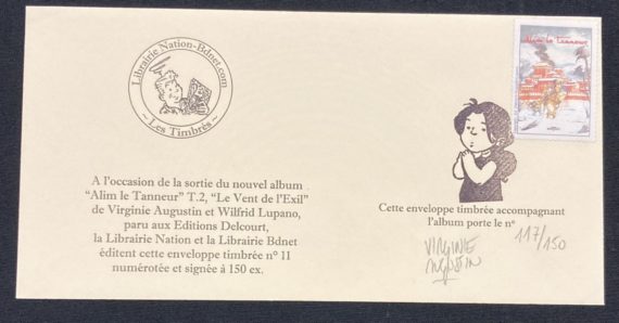 Augustin & Lupano - Alim le tanneur N° 2 "Le vent de l'éxil" + timbre de la Nation (2006)