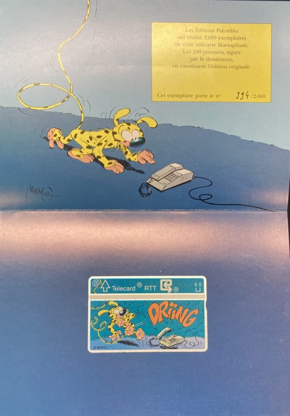 Batem - Carte téléphonique Le Marsupilami - Tirage limité (1992)