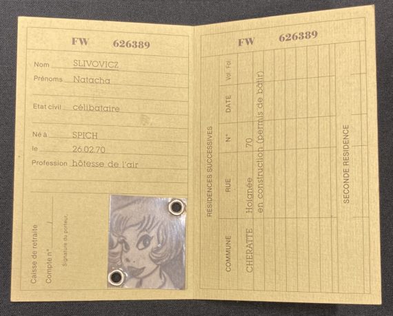 Walthéry - Natacha carte d'identité (1989)