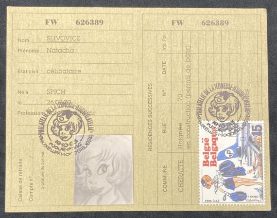 Walthéry - Natacha carte d'identité