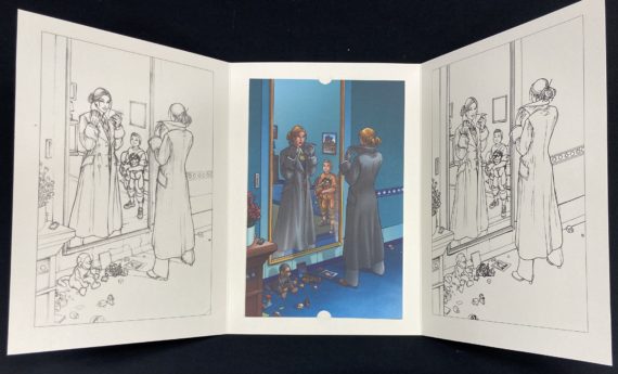 Nicolas Malfin - Golden City - Triptyque Ex libris