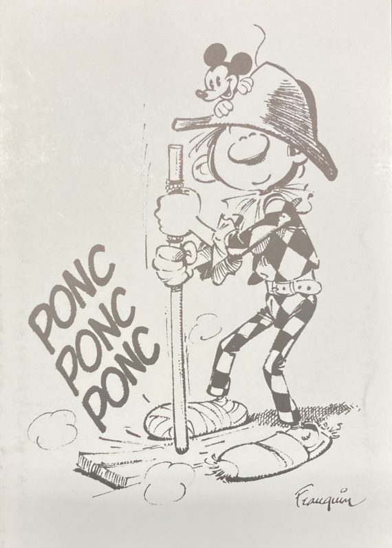 Franquin - Gaston Lagaffe - Catalogue d'exposition "En scène pour la BD !" (1986)