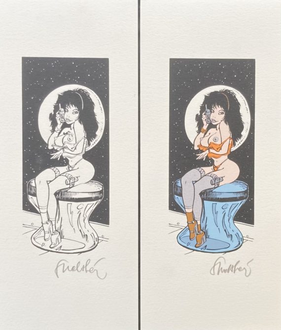 Walthéry - Natacha 2 ex libris - Sérigraphie