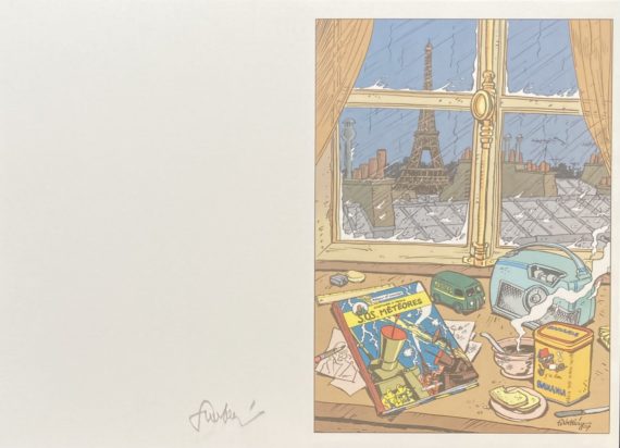 Walthéry - Natacha & Blake et Mortimer ex libris