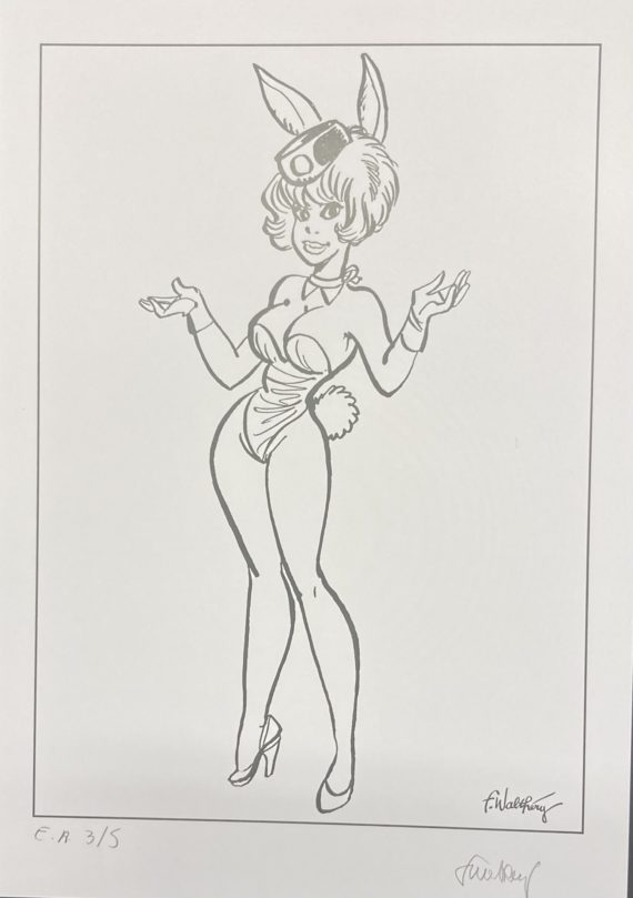 Walthéry - Natacha - Portfolio "Bardaf Airlines Girls" Version Auteur