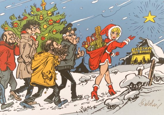 Walthéry - Natacha ex libris en sérigraphie