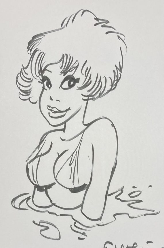 François Walthéry - Dédicace / Natacha Pin Up (2010)