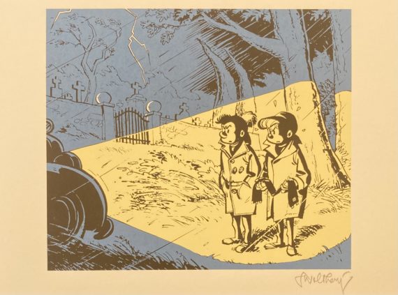 Walthéry - Natacha ex libris Jacky et Célestin