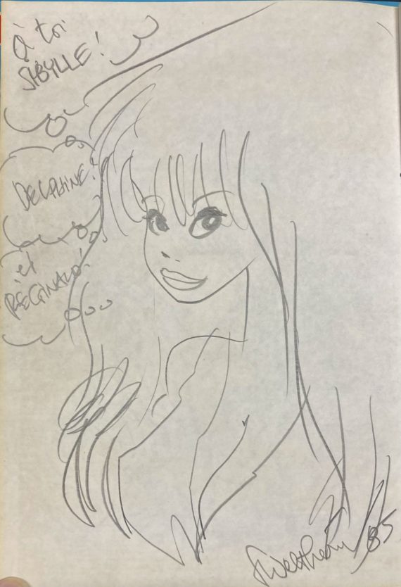 Walthéry - Dédicace Natacha N° 10 "L'île d'outre monde" (1984)