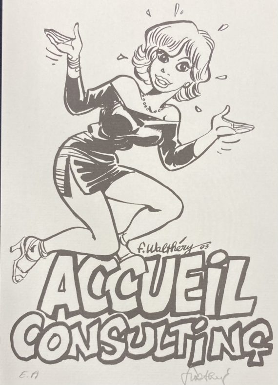 Walthéry - Natacha ex libris - Publicitaire