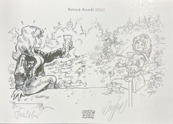 Walthéry & Weyland - Natacha & Aria ex libris