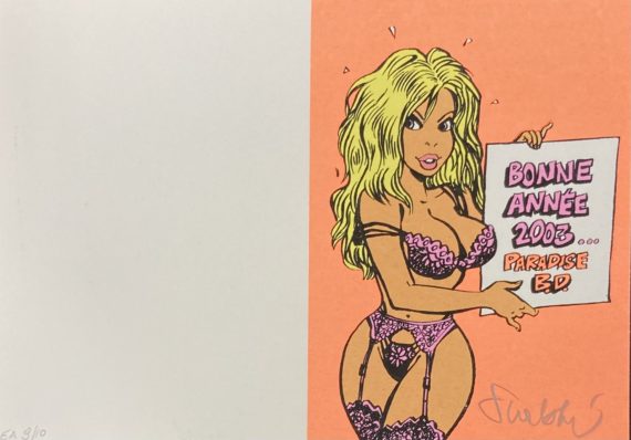 Walthéry - Natacha ex libris sérigraphie