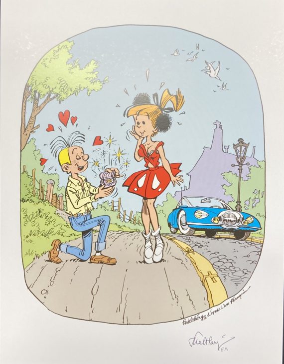 Walthéry -  Tiré à part Modeste et Pompon - Golden Creek