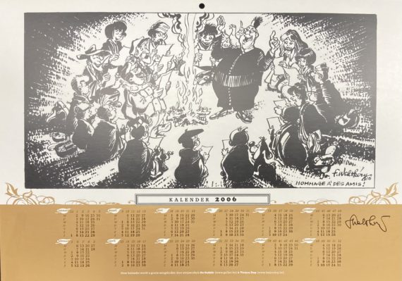Walthéry - Offset Calendrier Hommage à des amis