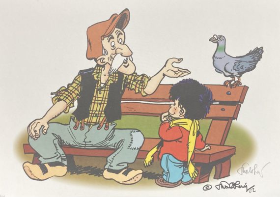 Walthéry - Offset Le Vieux Bleu et Le P'tit-Bout-d'Chique