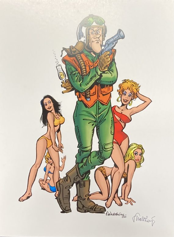 Walthéry -  Tiré à part Tanguy et Laverdure - Golden Creek