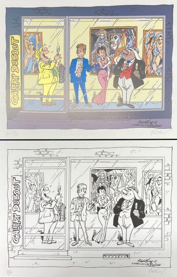 Walthéry - 2 tirés à part Gil Jourdan - Golden Creek