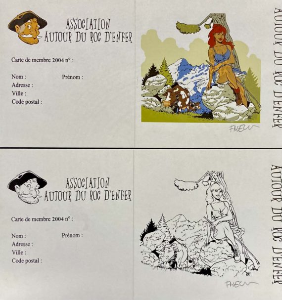 Meynet - ex libris - 2 Cartes de membre  N° 247